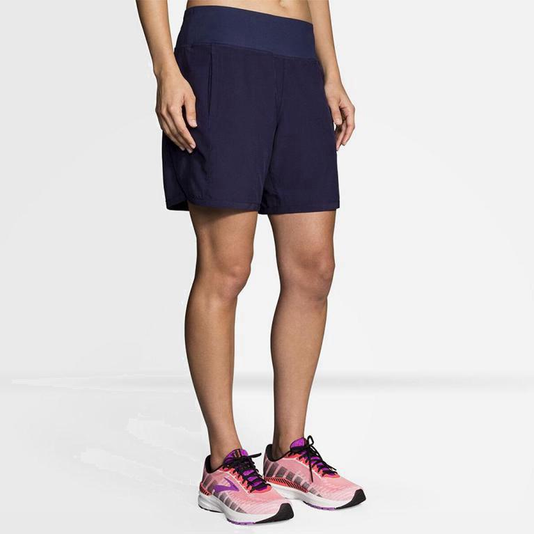 Brooks Chaser 7 Australia - Women's Running Shorts - Blue (480721-BOZ)